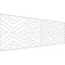 Ekena Millwork Set of Four Panels for 94 1/2"W x 32 1/4"H Gilcrest Fretwork Wainscot Wall Paneling WPKP16X01X47GCT - alternate 1